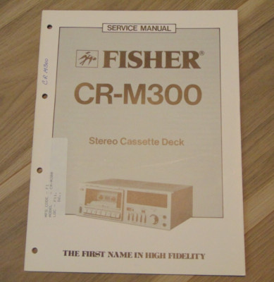 Fisher CR-M300  Service Manual Stereo Cassette Deck Original-image