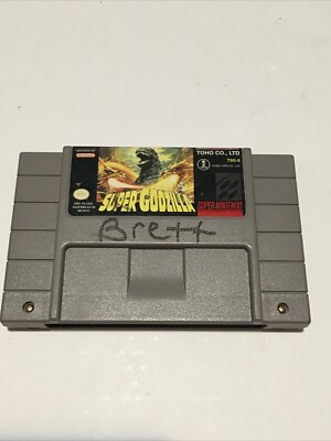 Super Godzilla Toho Super Nintendo SNES Tested Authentic-image