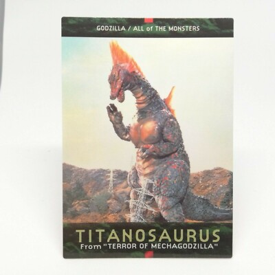 No.39 Titano saurus Godzilla Card 1996 Caddass Masters First Edition BANDAI-image