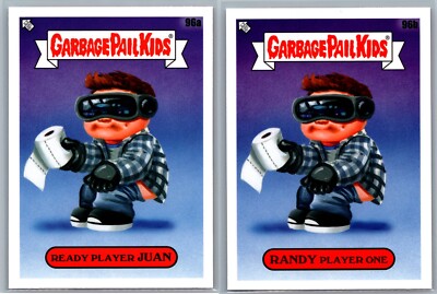 Ready Player One Spielberg Sheridan Garbage Pail Kids GPK Movie Spoof 2 Card Set-image
