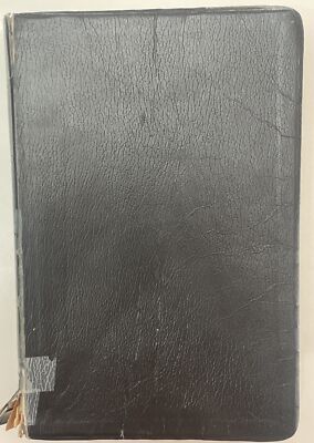 Holman Verse Reference Jewel Edition Bible KJV Black Bonded Leather Vintage -image