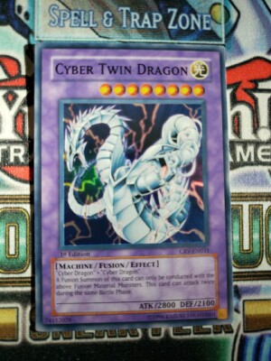 YUGIOH CYBER TWIN DRAGON CRV-EN035 1ST SUPER NM-image