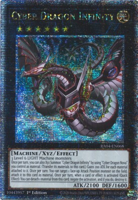 Cyber Dragon Infinity RA04-EN068 (Alternate Art) Quarter Century Secret Rare NM-image