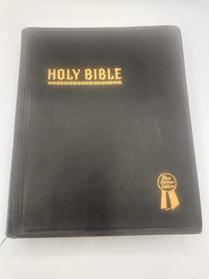 Holy Bible New Standard Reference Blue Ribbon 1948 Edition Hertel - EXCEPTIONAL-image