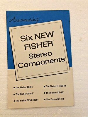 Fisher Stereo Components Sales Brochure late 1960s-image