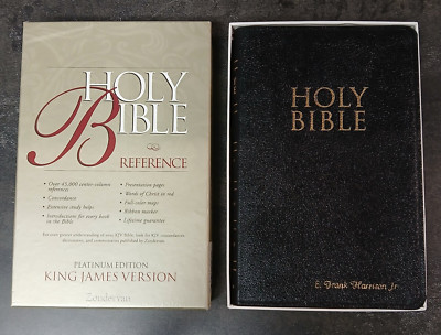 KJV Holy Bible Reference, Platinum Edition, Indexed, By Zondervan Publishing-image