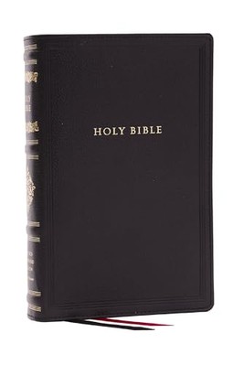 RSV Personal Size Bible (#7796BK - Black Genuine Leather, Sovereign Collection)-image