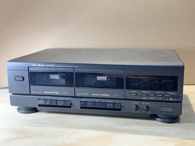 Vintage Fisher Stereo Double Cassette Deck Model CR-W9005-image