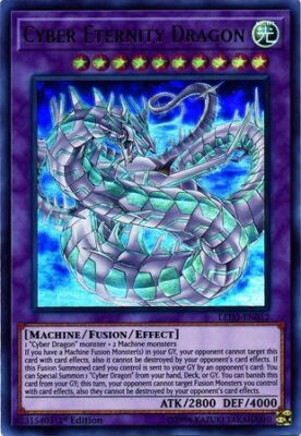 Cyber Eternity Dragon LED3-EN012 Ultra Rare 1st Edition-image