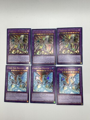 Yugioh Misprint Cyberdark End Dragon/Cyber End Dragon Playsets #1-image