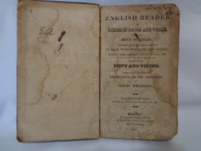1825 The English Reader PIeces in Prose & Verse Priciples of Good Reading Murray-image