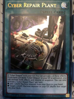 Yu-Gi-Oh! TCG Cyber Repair Plant Legendary Dragon Decks Ledd-enb12 1st Ed Ultra-image