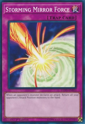 1x (P) Storming Mirror Force - LEDD-ENB22 - Common - 1st Edition  YuGiOh-image