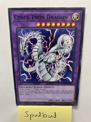 Cyber Twin Dragon Common LED3-EN018 (Lightly Played 1st Edition)-image