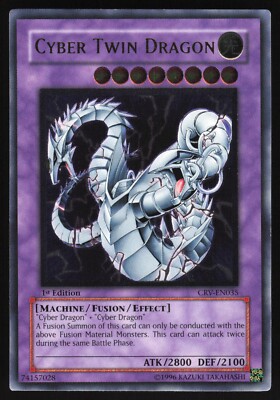 Cyber Twin Dragon - CRV-EN035 - Ultimate Rare - 1st Edition Yugioh 2-image