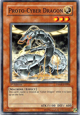Proto-Cyber Dragon DP04-EN004 Yu-Gi-Oh! Card Light Play 1st Edition-image