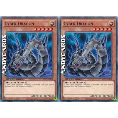 2x CYBER DRAGON (SPEED DUEL) (Cyber Drago) • Common • SGX3 ENI28 • 1Ed • Yugioh!-image