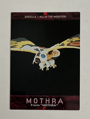 Carddass Masters Godzilla (Bandai, 1996) Japanese card set; #69, Mothra-image