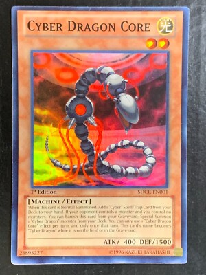 Cyber Dragon Core SDCR-EN001 1st Edition Super Rare Yu-Gi-Oh! Konami-image