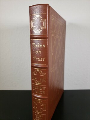TAKEN ON TRUST by Terry Waite ~ Easton Press SIGNED FIRST EDITION ~ LIKE NEW-image