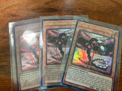 3x Cyber Dragon Core 1st Edition 1x PUR/1x Secret/1x Ultra RA04-EN013 Yu-Gi-Oh-image