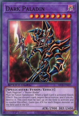 1 x Dark Paladin - SBCB-EN021 - Common - 1st Edition Near Mint, English-image