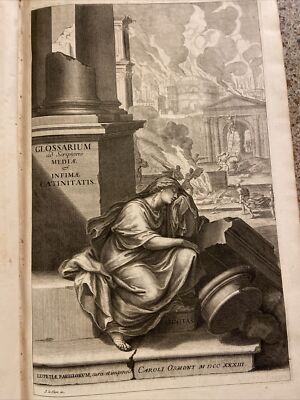 1733 Glossarium and Scriptores Mediae Et Infirmae Latinitatis 6 volume set-image