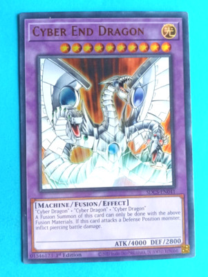YUGIOH CYBER END DRAGON SDCS EN041 UNLIMITED ULTRA RARE HOLO VERY LIGHT PLAY-image
