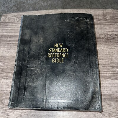 Vintage 1936 Blue Ribbon New Standard Reference Bible-Hertel Red Letter Edition9-image