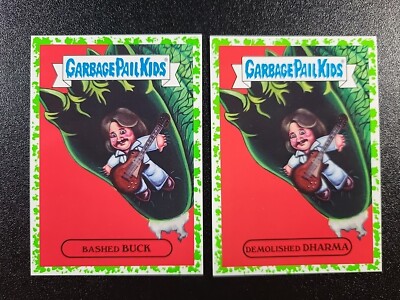 SP Green Buck Dharma Blue Oyster Cult BOC Godzilla Spoof Garbage Pail Kids Card-image