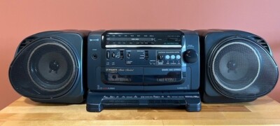 Vintage 90's Fisher PH-W3300 Stereo Portable Cassette AM/FM Radio Boombox-image