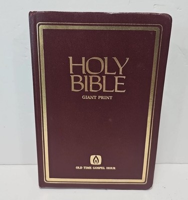 Leather Bound Bible GIANT PRINT Old Time Gospel Hour KJV Thomas Road TRBC-image