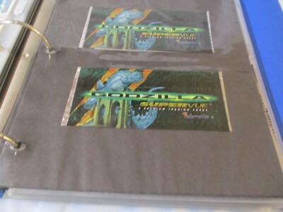 GODZILLA SUPERVUE BASE SET 1 LARGE CARD 3 BONUS CARDS & 2 INSERTS-image