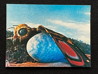 Godzilla Mothra Mini Card Japanese TOHO TOEI Menko 2.6x1.9 Rare F/S D-image