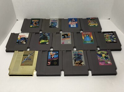 Lot Of 13 Nintendo NES Games All Tested Metroid Contra Godzilla Zelda Battletoad-image