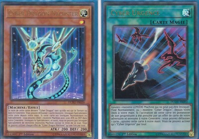 Yu-Gi-Oh! Cyber Dragon Nachster DUPO-FR036 Emergency DUOV-FR092 1st Ed Ultra NEW-image