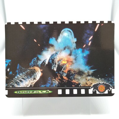 No.32 Godzilla Hollywood movie Card Japan TOHO 1998 BANDAI MADE in JAPAN TCG-image