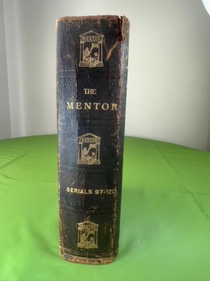 Antique The Mentor: Serials 97-120 1915 Leather bound Collector Gift Idea-image
