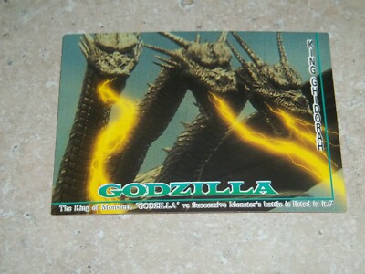 King Ghidorah No.52 GODZILLA  Collection Card  Made In Japan 1995-image