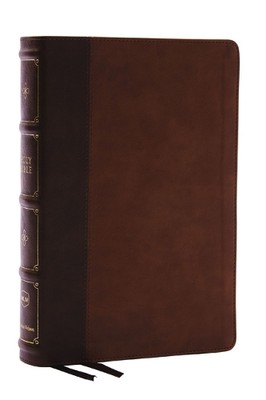 Thomas Nelson NKJV, Large Print Thinline Reference Bible, Blue L (Leather Bound)-image