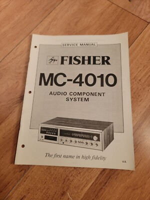 Fisher MC 4010 Stereo System Service Manual-image