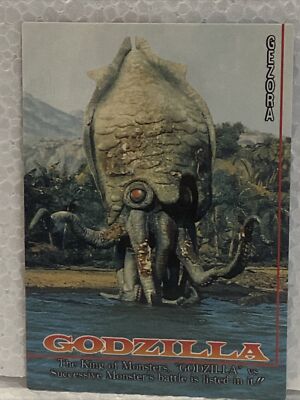 GODZILLA - Trading Card #38 - GEZORA - 1995 Amada RARE  Character Introduction-image