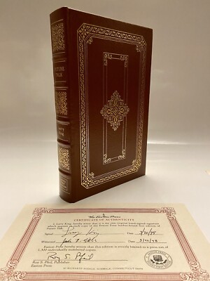 SIGNED LARRY KING Easton Press FUTURE TALK ~ Ltd #96/1300 ~ LIKE NEW +COA-image