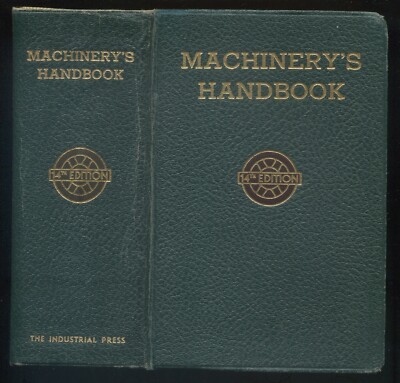Machinery's Handbook 14th Edition by Oberg/Jones Drafting Industrial Press ©1952-image