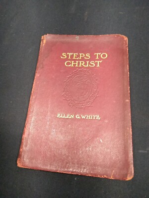 Antique Steps to Christ by Ellen G. White - Published in the USA in 1908 Leather-image