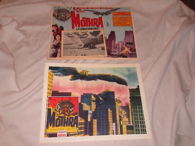 LOT of Mothra 1962 Original Lobby Cards Toho Horror Monster Sci-Fi Godzilla-image