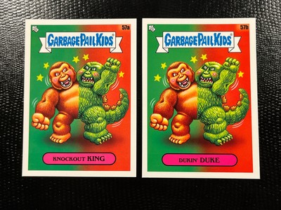 2023 Garbage Pail Kids InterGoolactic Godzilla Versus King Kong Spoof 2 Card Set-image