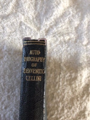 The Autobiography Of Benvenuto Cellini Limp Leather Cover 1927-image