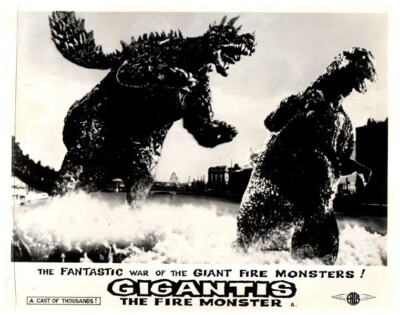 Gigantis Fire Monster Original Lobby Card 1959 Godzilla Raids Again Japanese-image
