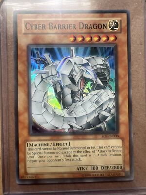 Yu-Gi-Oh! TCG  Holographic Cyber Barrier Dragon 100% Authentic-image